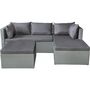 Voir la diapositive 1 : Habitat et Jardin Salon de jardin bas en résine tressée  Diya  3 places - Gris