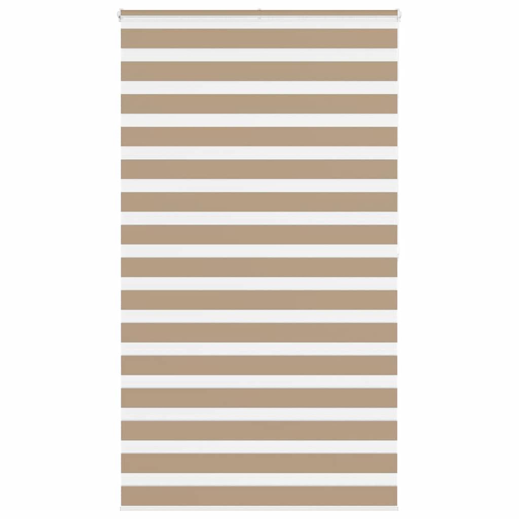 VIDAXL Store zebre marron sable largeur du tissu 120,9 cm polyester