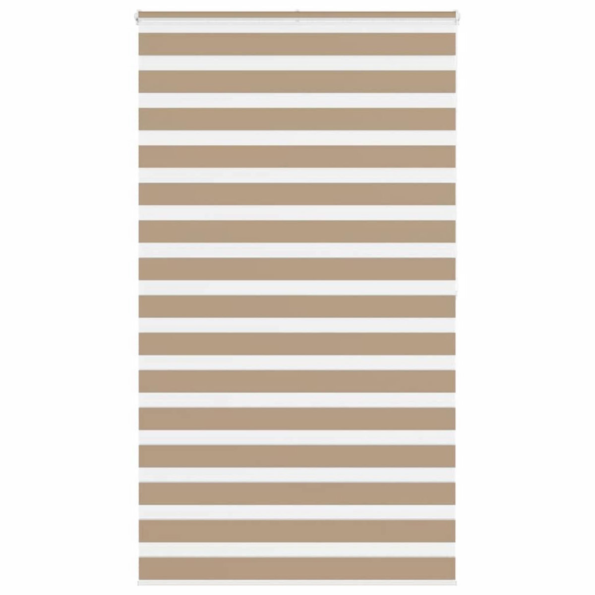 VIDAXL Store zebre marron sable largeur du tissu 120,9 cm polyester