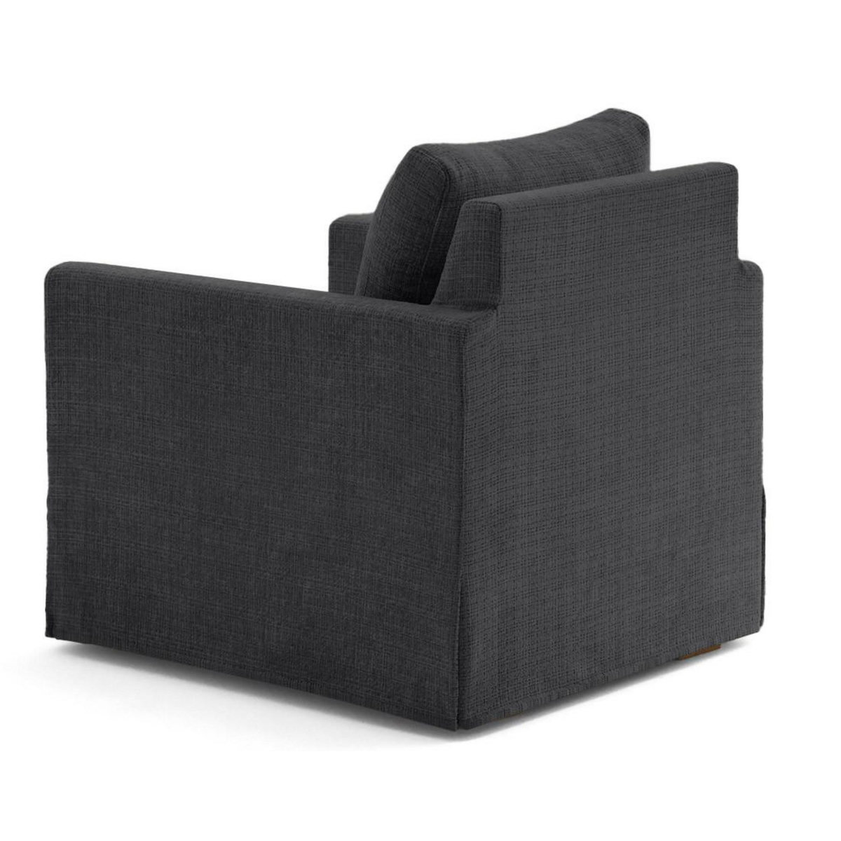 LISA DESIGN Serena - fauteuil déhoussable en velours texturé