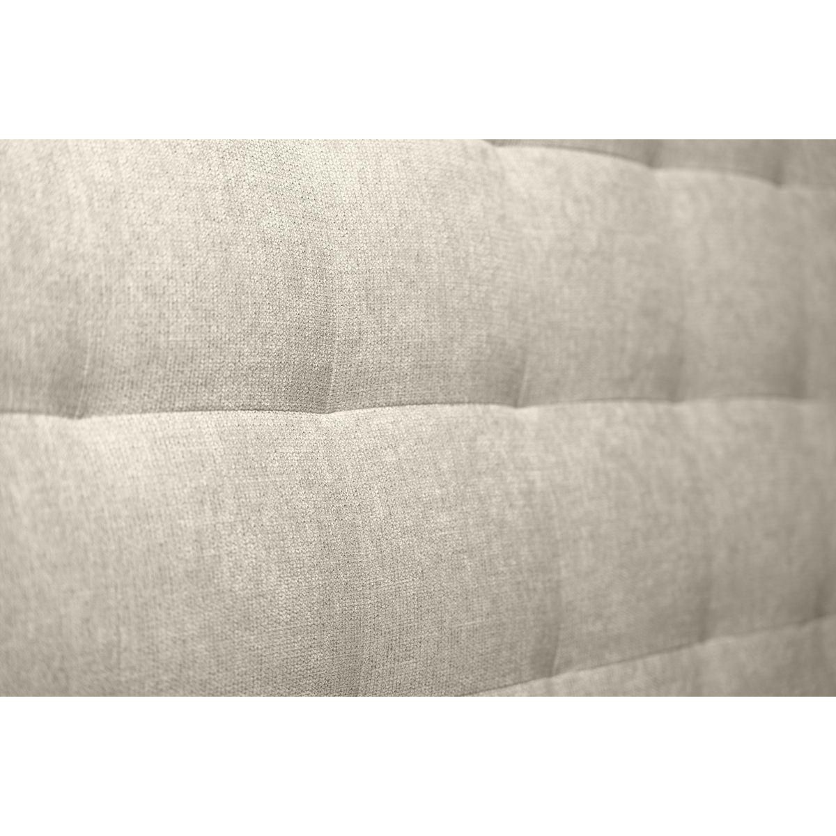 Sommeil de Plomb Lit avec tête de lit capitonnée tissu et sommier kit - Hauteur totale : 29cm