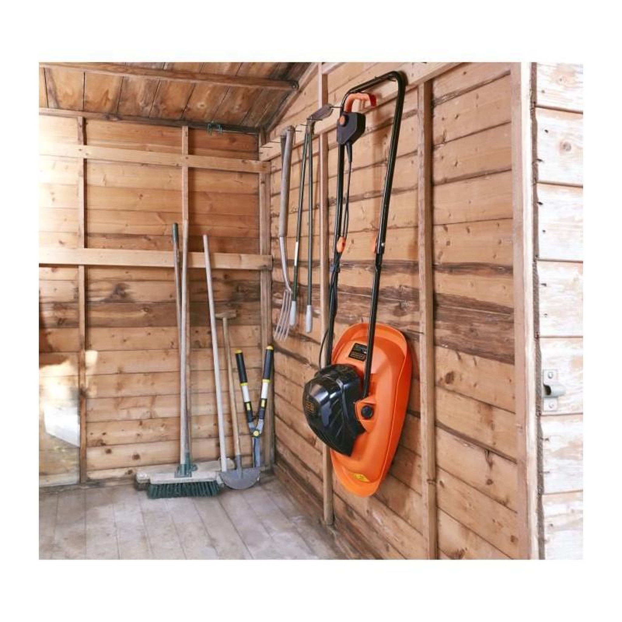 Voir la diapositive 4 : Black et Decker BLACK + DECKER Tondeuse electrique sur coussin dair 30cm - 1200 W - 6 lames -  BEMWH551-QS