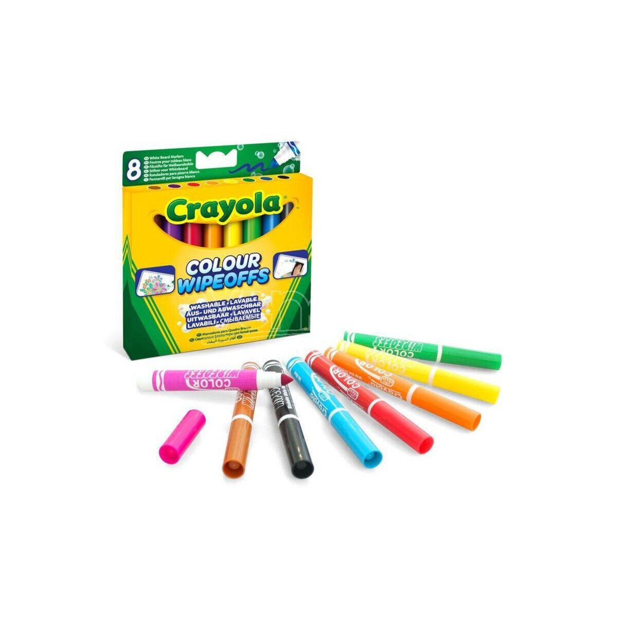 Crayola 8 Feutres effacables  pour tableau blanc