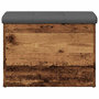 Voir la diapositive 3 : VIDAXL Banc de rangement vieux bois 62x42x45 cm bois d'ingenierie