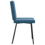 Voir la diapositive 5 : VIDAXL Chaises a manger lot de 2 Bleu Velours