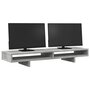 Voir la diapositive 3 : VIDAXL Support de moniteur gris béton 100x27x15 cm bois d ingénierie