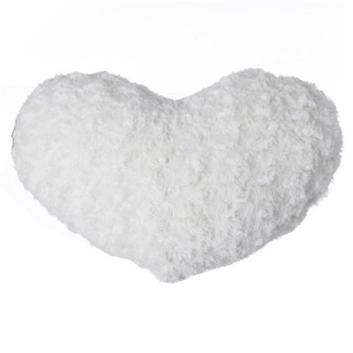 ATMOSPHERA Coussin Coeur  Bouclée  28x36cm Écru