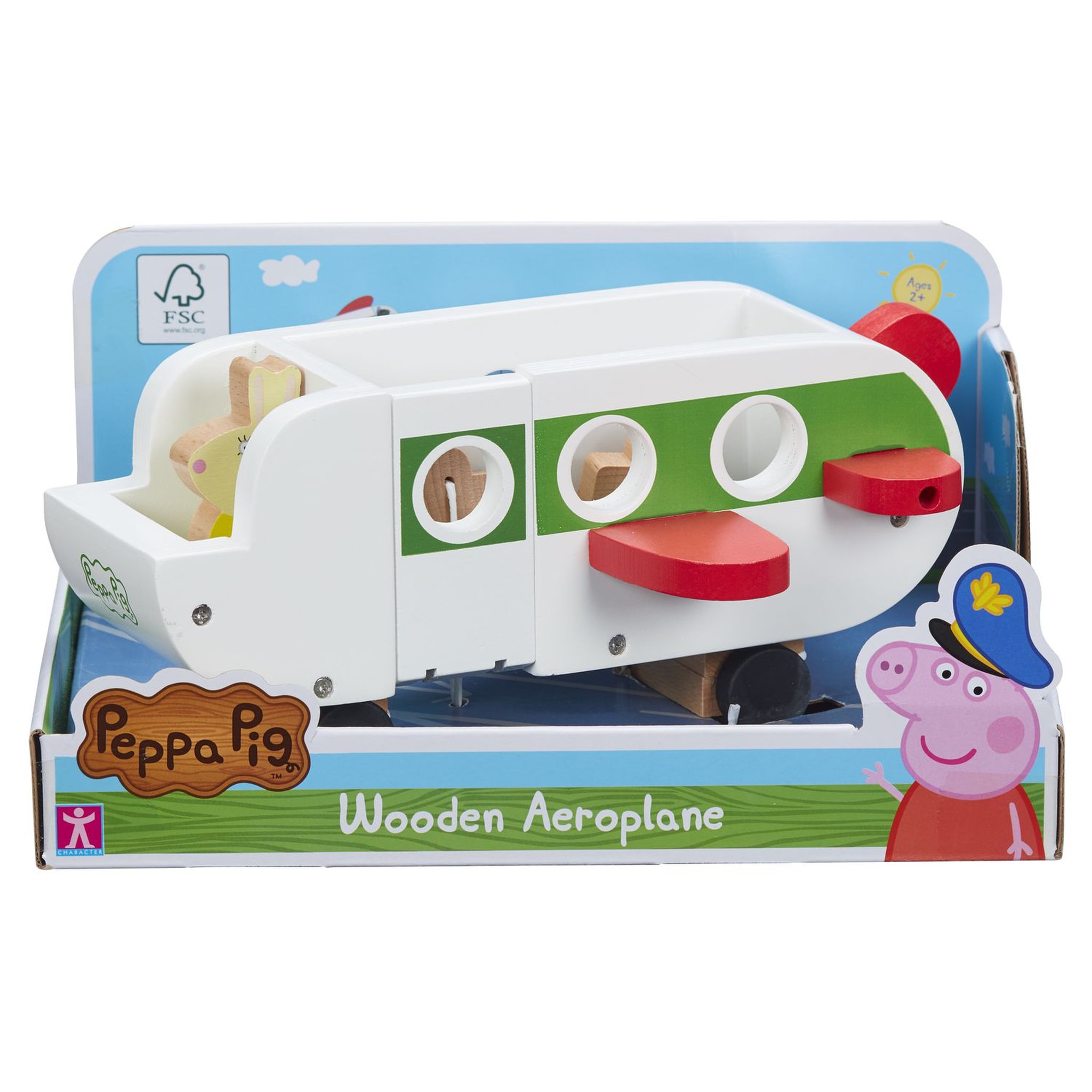 Voir la diapositive 3 : GIOCHI PREZIOSI Peppa Pig Avion en bois avec 1 personnage