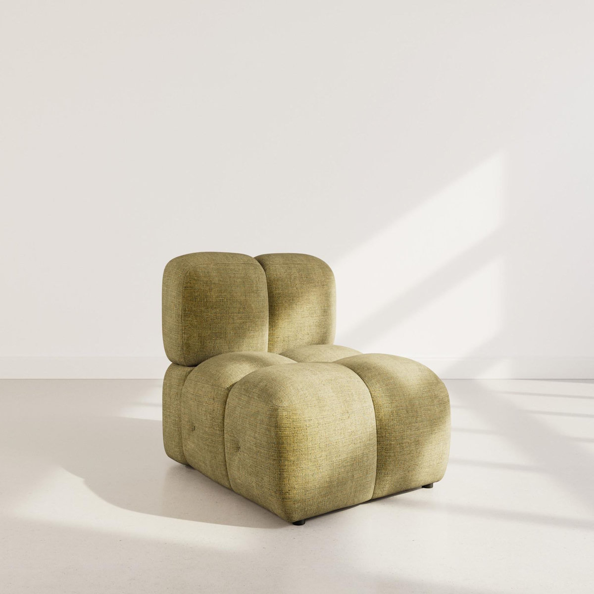 LISA DESIGN Grace - module d'assise en velours texturé