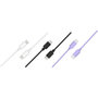 Voir la diapositive 2 : ESSENTIEL B Câble USB C pack 3 câbles USB-C 1M Blanc/Noir/Mauve