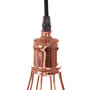 Voir la diapositive 3 : Paris Prix Lampe Suspension Design  Manamo  23cm Cuivre