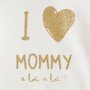 Voir la diapositive 2 : IN EXTENSO Lot de 5 bodies manches longues i love mommy bébé fille
