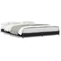 Voir la diapositive 2 : VIDAXL Cadre de lit sans matelas noir 135x190 cm