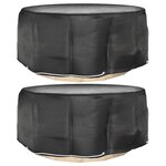 VIDAXL Housses pour meubles de jardin 2 pcs 10 œillets Ø260x90 cm rond