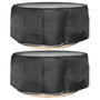 Voir la diapositive 1 : VIDAXL Housses pour meubles de jardin 2 pcs 10 œillets Ø260x90 cm rond