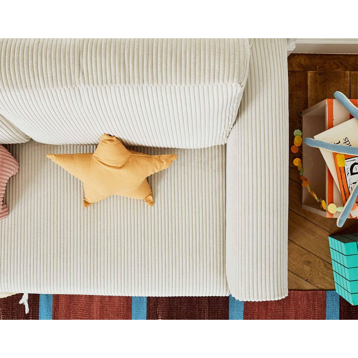 BEST MOBILIER Marilia - canapé 2 places - convertible déplimousse - en velours côtelé