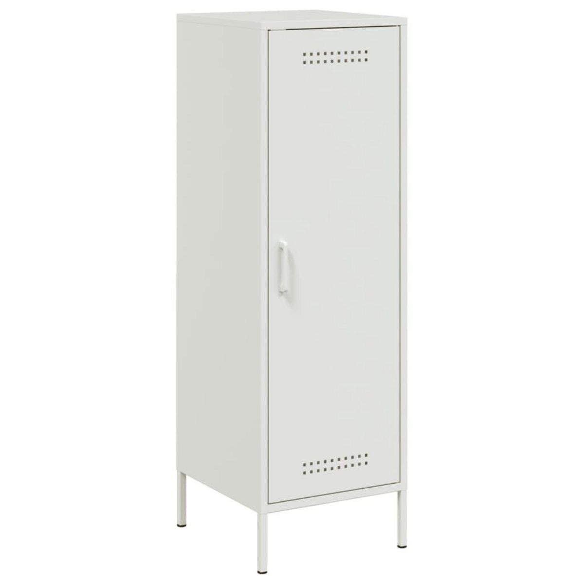 VIDAXL Buffet haut blanc 36x39x113 cm acier