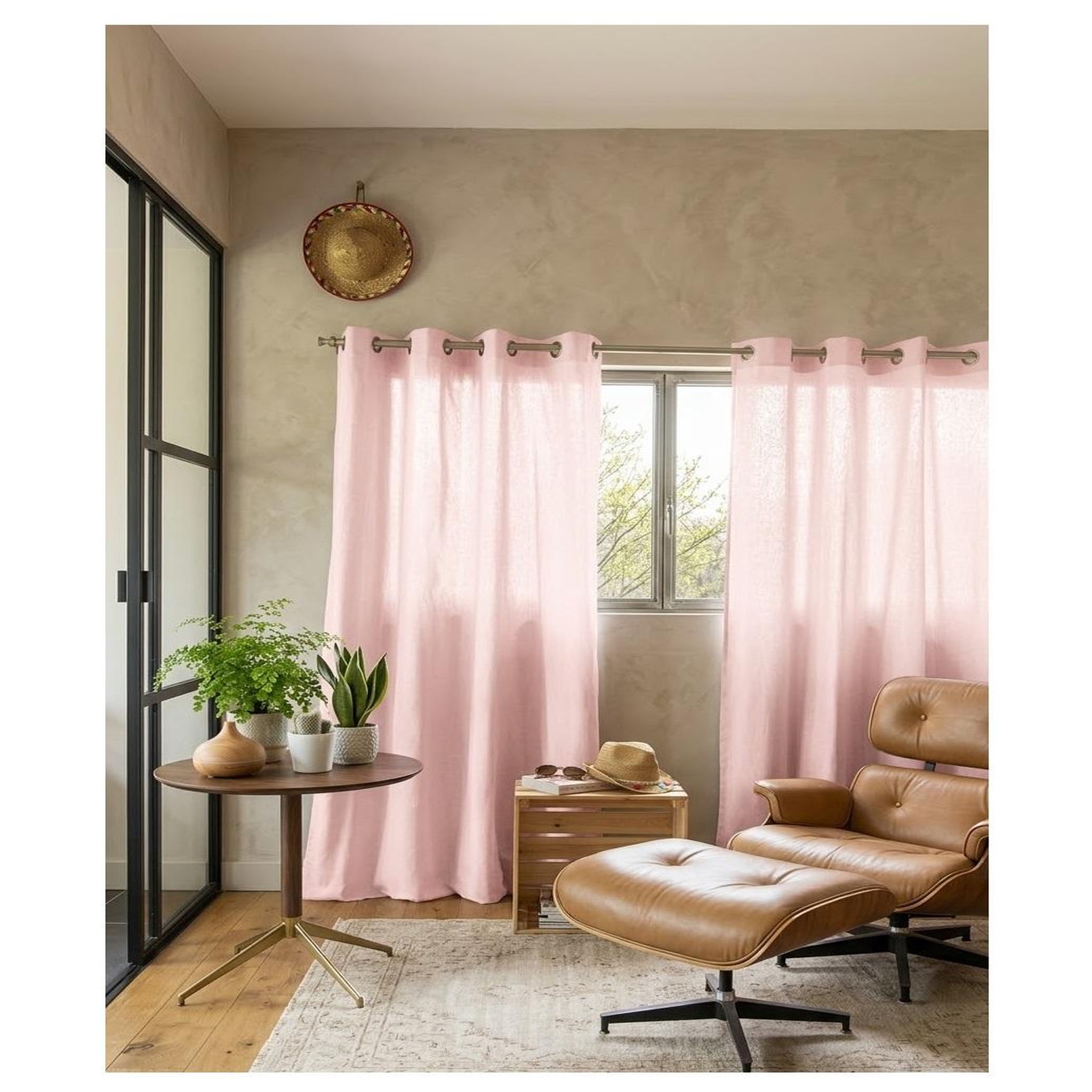 Voir la diapositive 2 : Eden Rideau en coton kala design et moderne