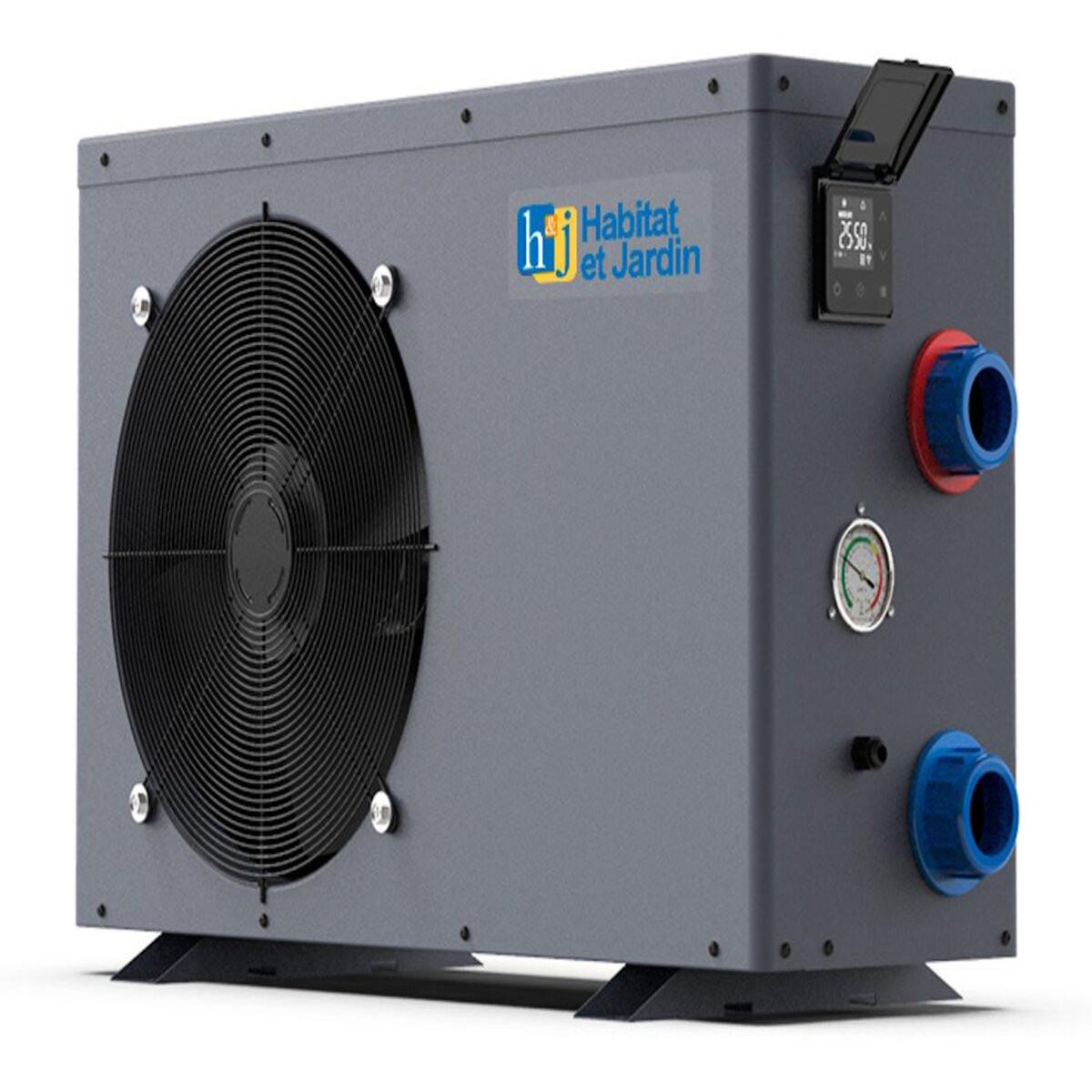 Habitat et Jardin Piscine bois en kit rectangle   Tampa 145   - 7.20 x 4.20 x 1.44 +  Pompe à chaleur - Puissance 6.1 kW