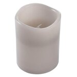 Paris Prix Bougie Pilier LED  Jasper  12cm Gris Clair