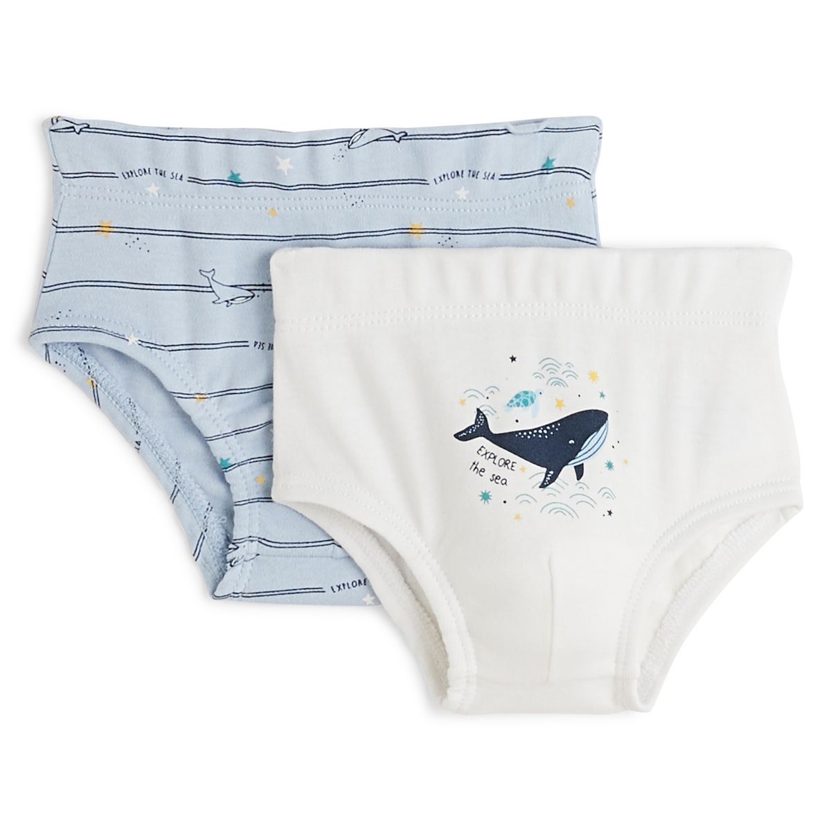 INEXTENSO Lot de 2 slips baleine bébé garçon