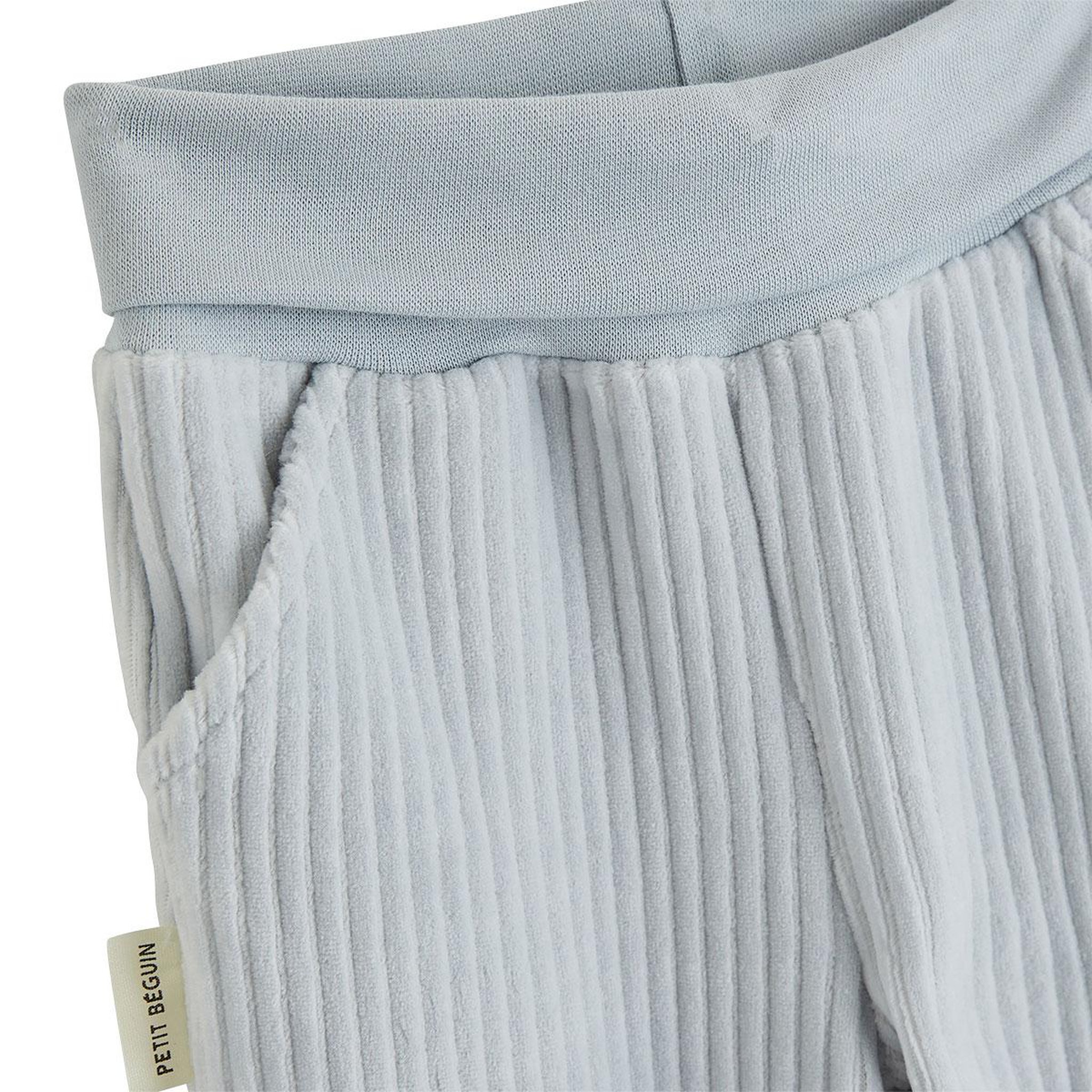 Voir la diapositive 5 : PETIT BEGUIN Ensemble sweat et pantalon bébé en velours voix lactée