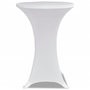 Voir la diapositive 3 : VIDAXL Housse de table Ø 70 cm Blanc extensible 2 pcs