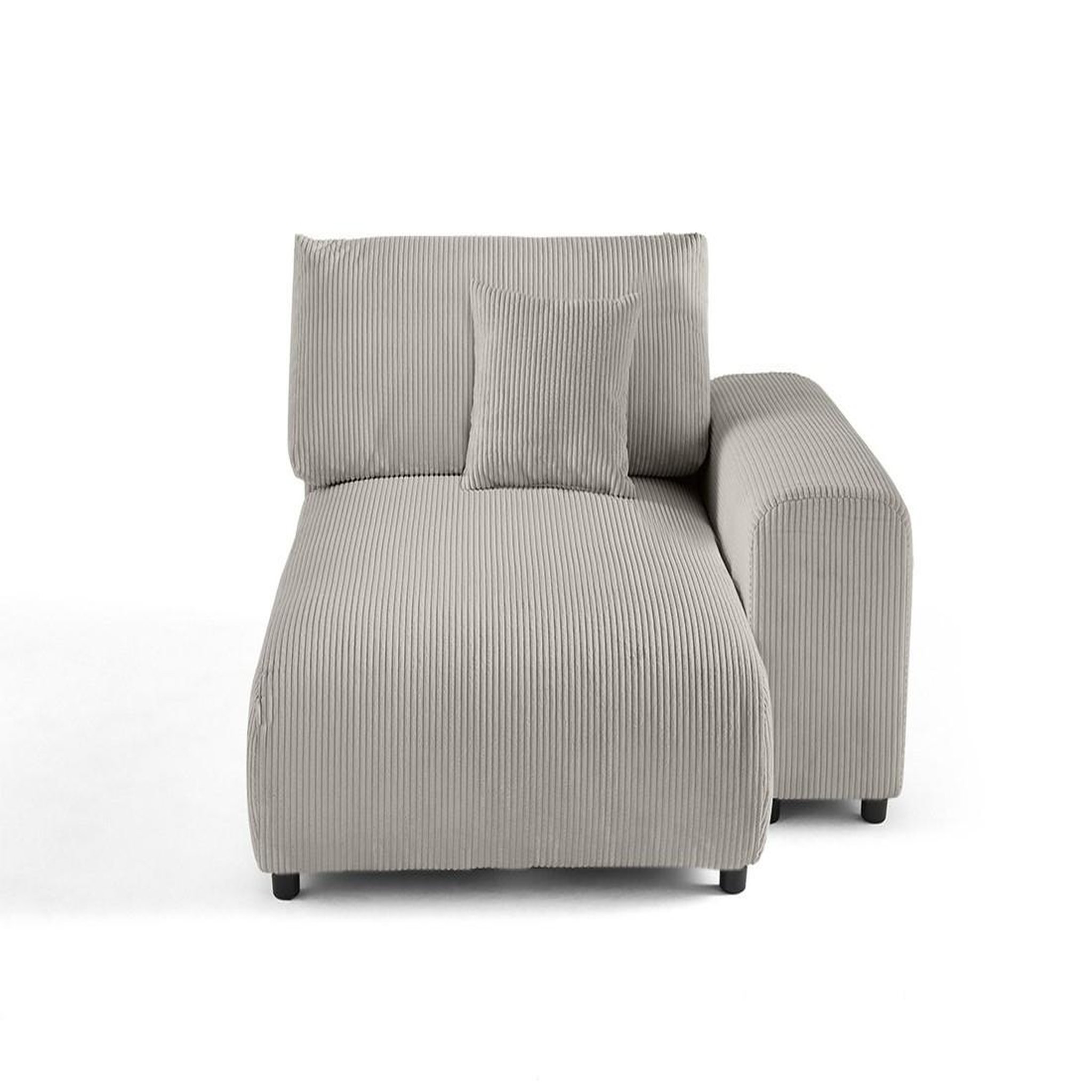 Voir la diapositive 1 : LISA DESIGN Garance - module d'assise méridienne droit - en velours côtelé