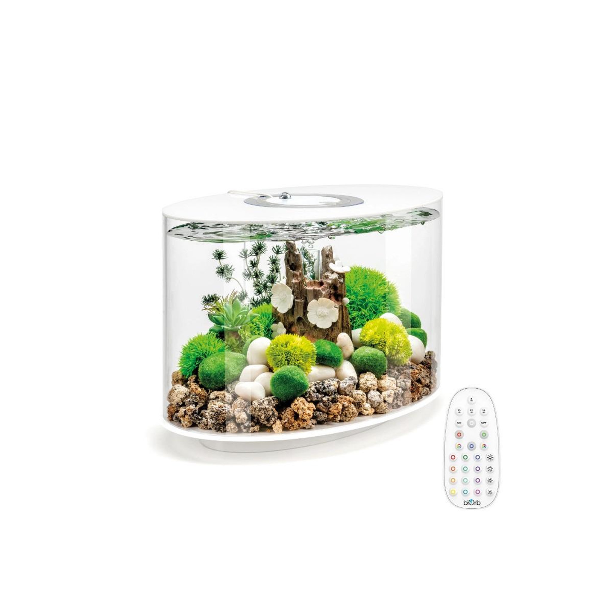 Oase Aquarium long 15l contours blanc - loop 15 mcr white