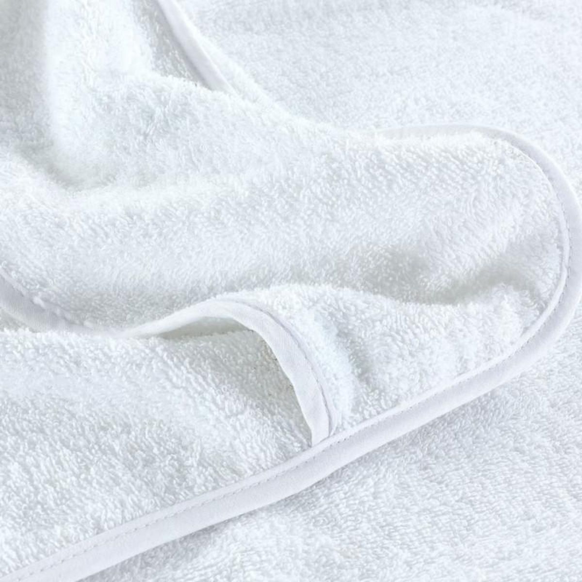 VIDAXL Serviettes de plage 4 pcs blanc 60x135 cm tissu 400 GSM