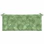 Voir la diapositive 4 : VIDAXL Coussin de banc de jardin motif de feuilles 120x50x7 cm tissu