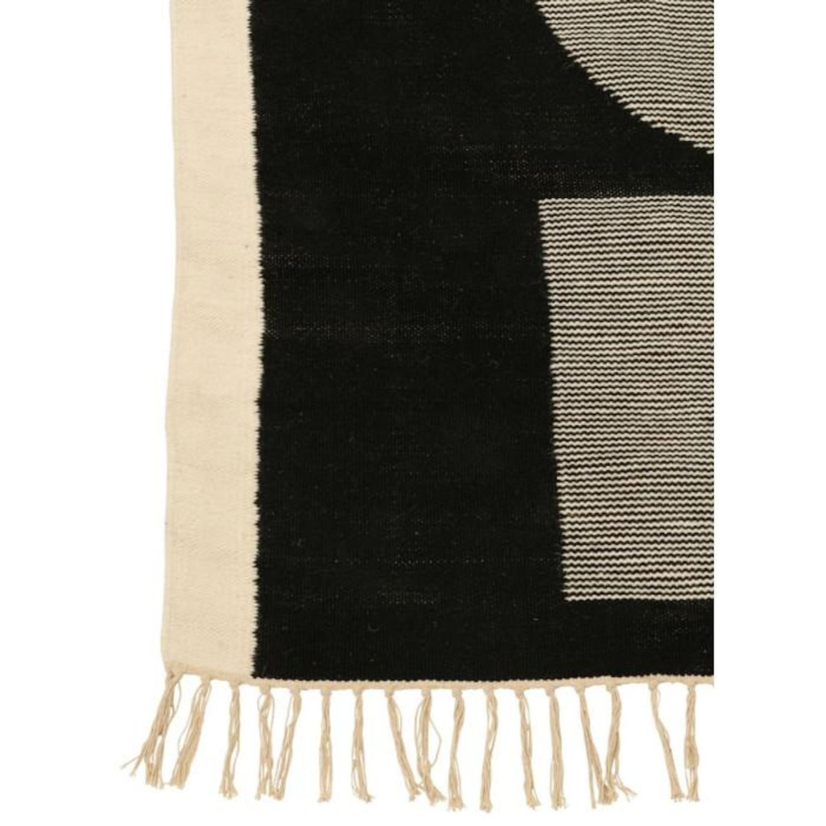 Paris Prix Tapis Déco  Tokyo  198x302cm Blanc & Noir