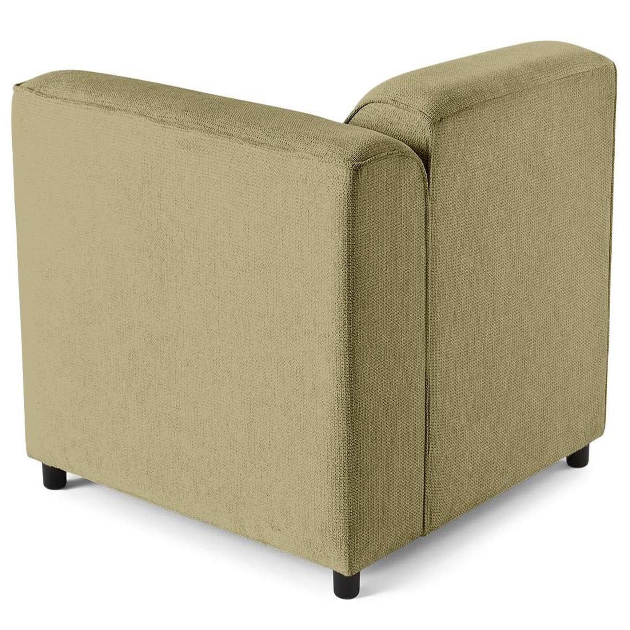 Voir la diapositive 5 : LISA DESIGN Suaro - module d'assise d'angle droit en tissu texturé