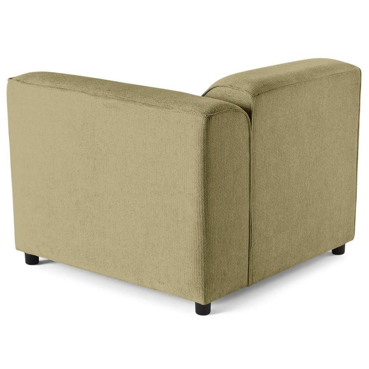 LISA DESIGN Suaro - module d'assise d'angle droit en tissu texturé