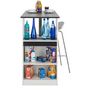 Voir la diapositive 3 : Table comptoir de cuisine avec rangement à rideau L130cm LUCK