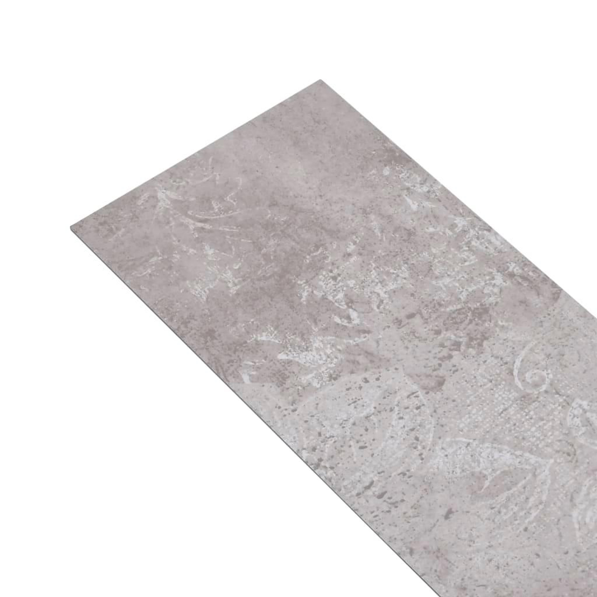 Voir la diapositive 4 : VIDAXL Planches de plancher PVC Non auto-adhesif 5,26m^2 2mm Gris terre
