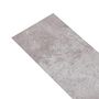 Voir la diapositive 4 : VIDAXL Planches de plancher PVC Non auto-adhesif 5,26m^2 2mm Gris terre