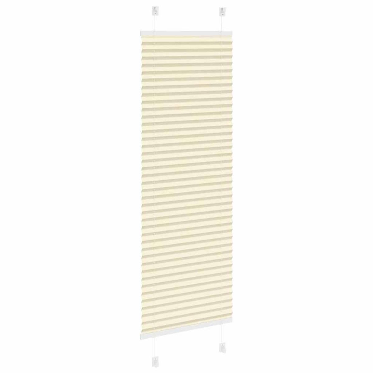 VIDAXL Store plisse creme 45x100 cm largeur du tissu 44,4 cm polyester