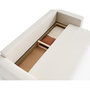 Voir la diapositive 4 : BEST MOBILIER Topaze - canapé 3 places - convertible avec coffre - en tissu bouclette
