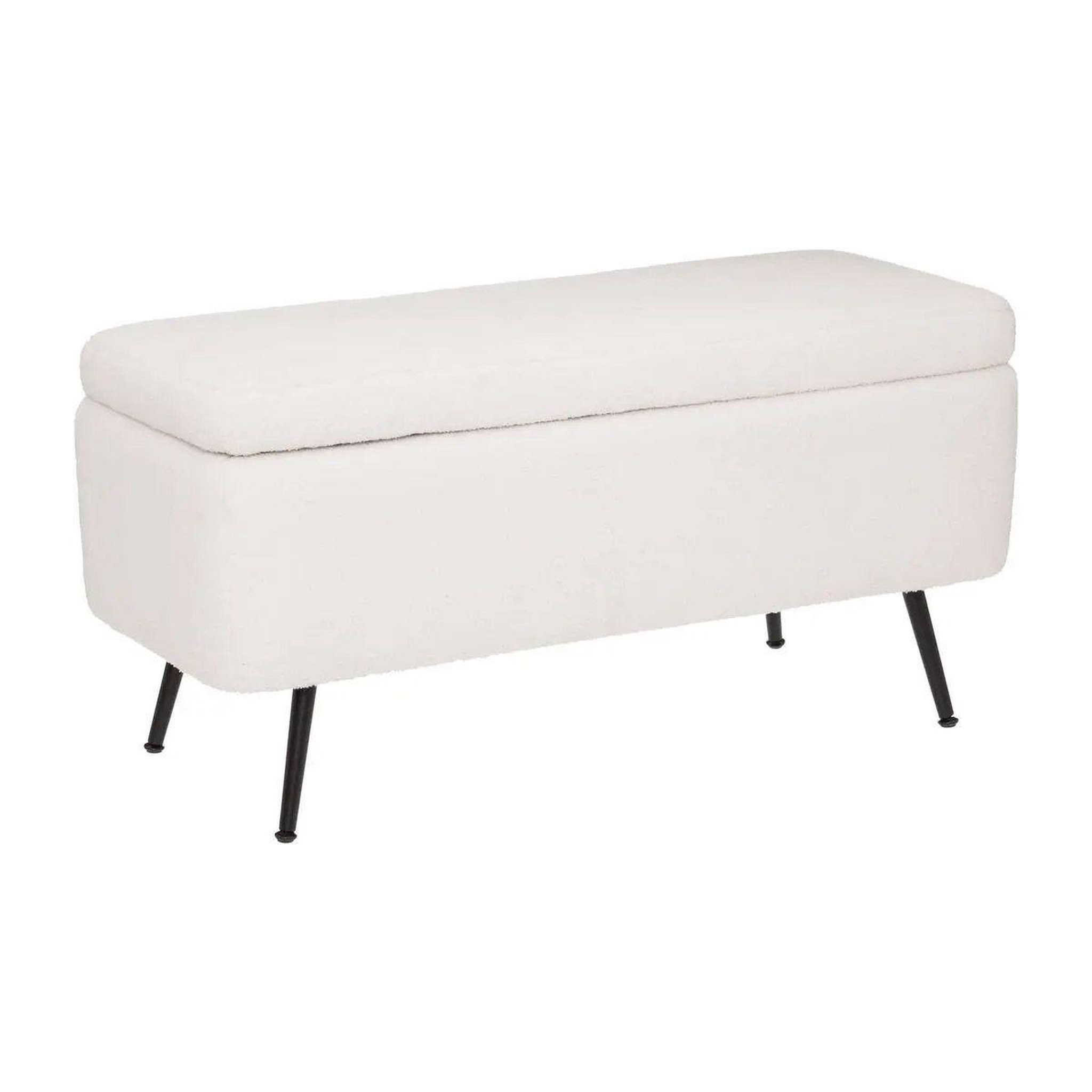 ATMOSPHERA Banc & coffre de rangement  aurora  100cm blanc