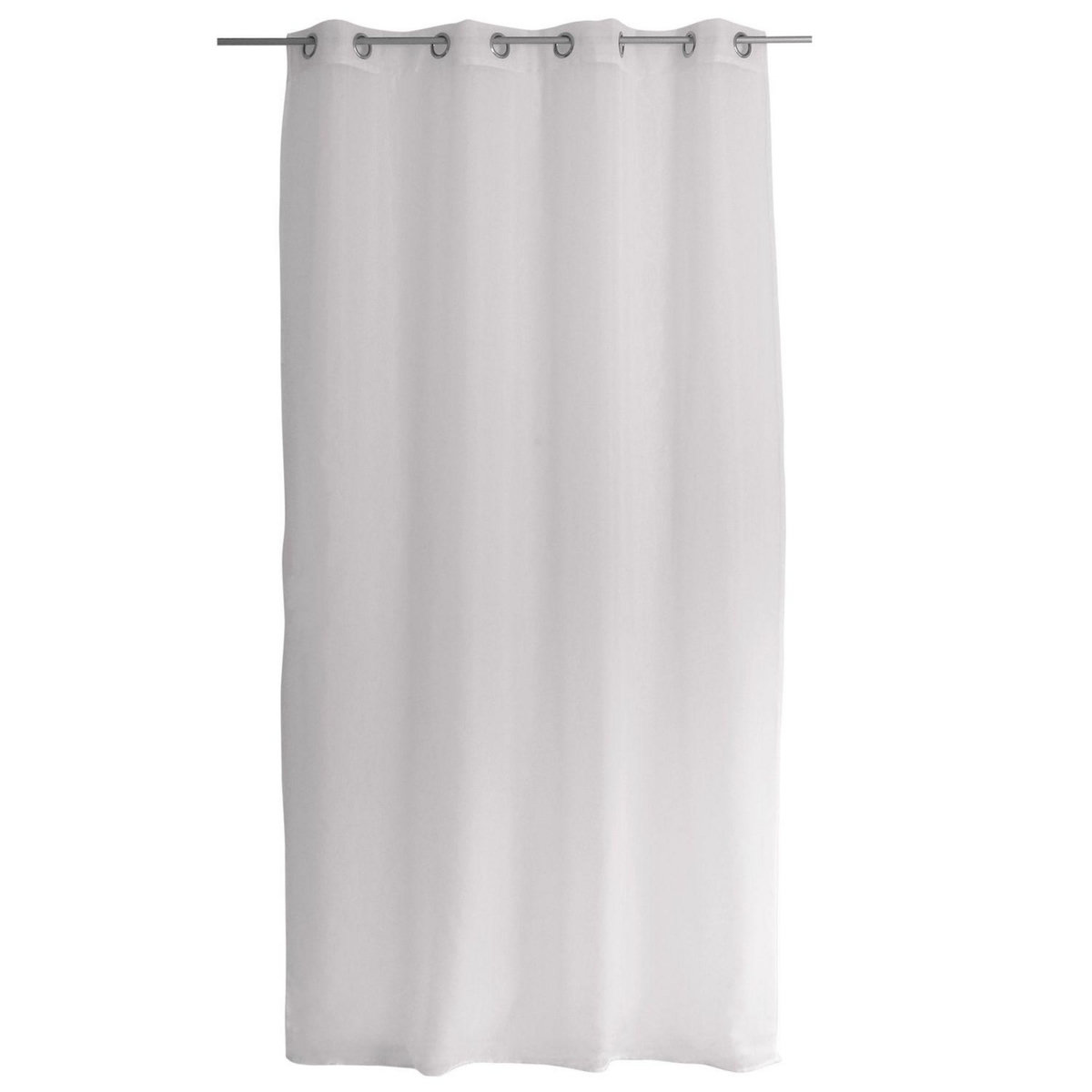 TOILINUX Voilage grande hauteur SABLE - 140 x 280 cm - Blanc