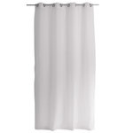 TOILINUX Voilage grande hauteur SABLE - 140 x 280 cm - Blanc