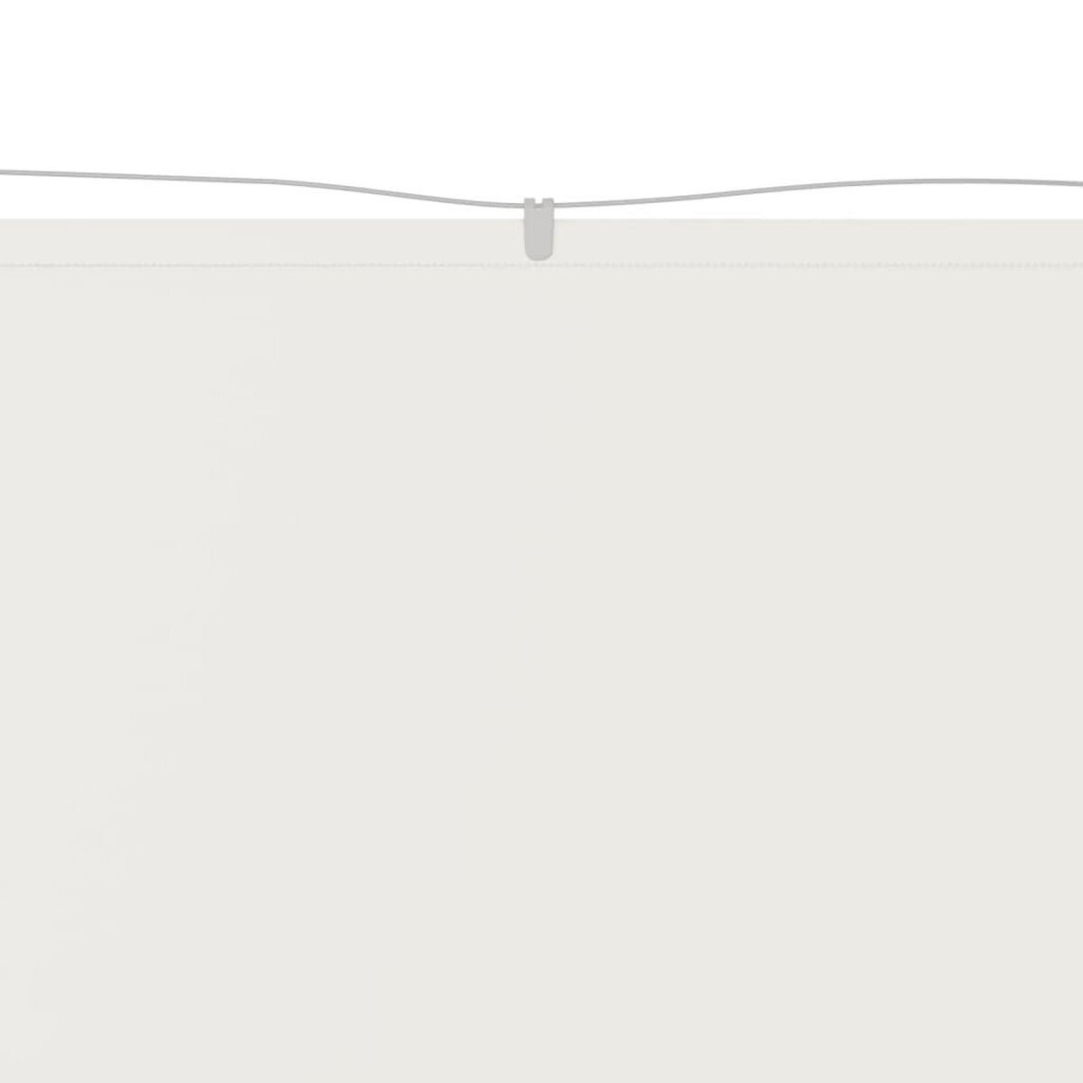 VIDAXL Auvent vertical Blanc 60x1000 cm Tissu oxford