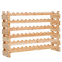Voir la diapositive 1 : HOMCOM Étagère à bouteilles casier à vin range bouteilles horizontal 6 niveaux 72 bouteilles max. dim. 114L x 28l x 80H cm bois de pin massif