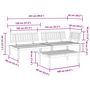 Voir la diapositive 6 : VIDAXL Salon palette de jardin 3 pcs bois d'acacia massif