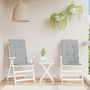 Voir la diapositive 4 : VIDAXL Coussins de chaise a dossier haut lot de 2 gris clair melange