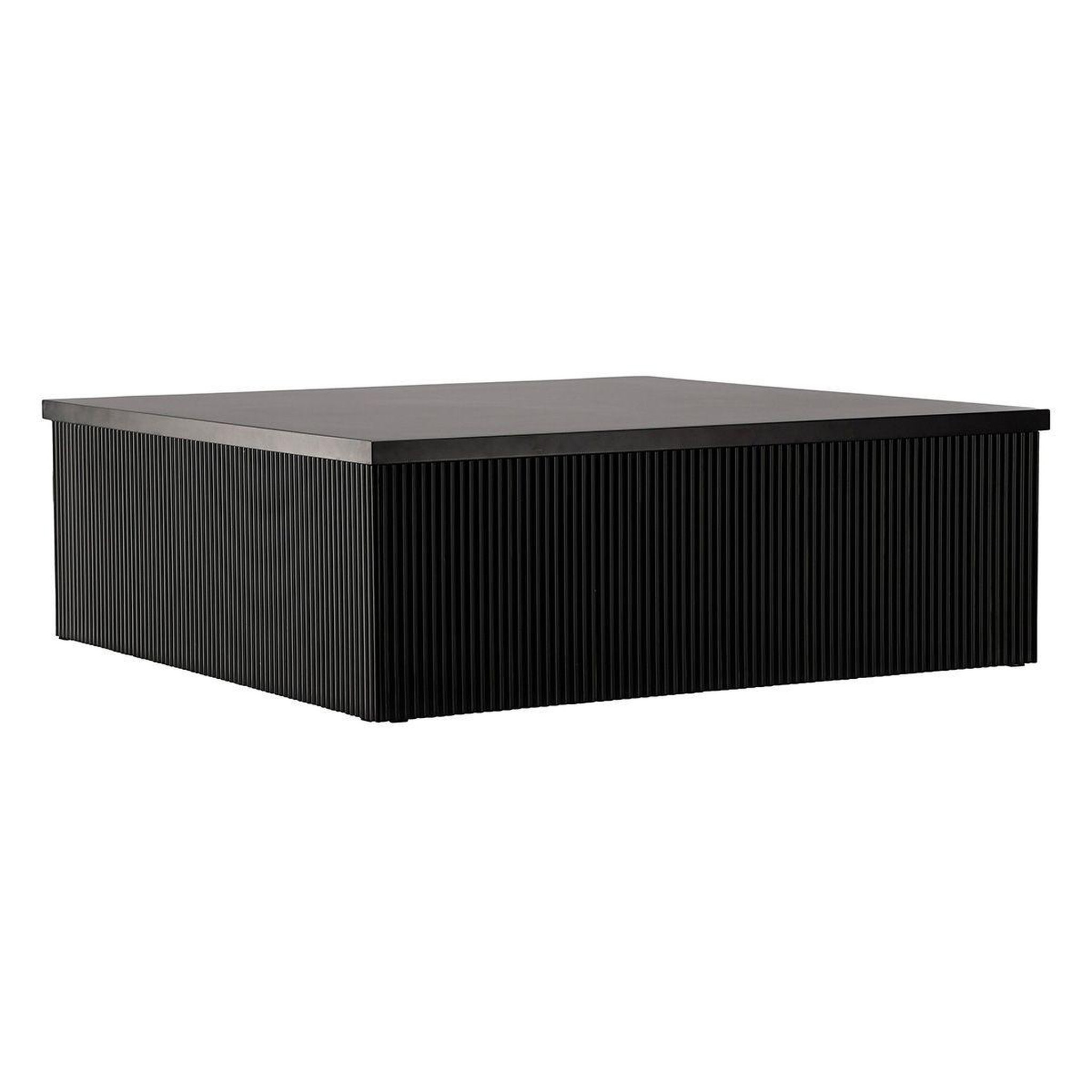 Paris Prix Table basse nervurée  lenox  90cm noir