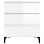 Voir la diapositive 5 : VIDAXL Buffet Blanc brillant 60x35x70 cm Bois d'ingenierie