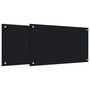 Voir la diapositive 2 : VIDAXL Dosserets de cuisine 2 pcs noir 70x40 cm verre trempé