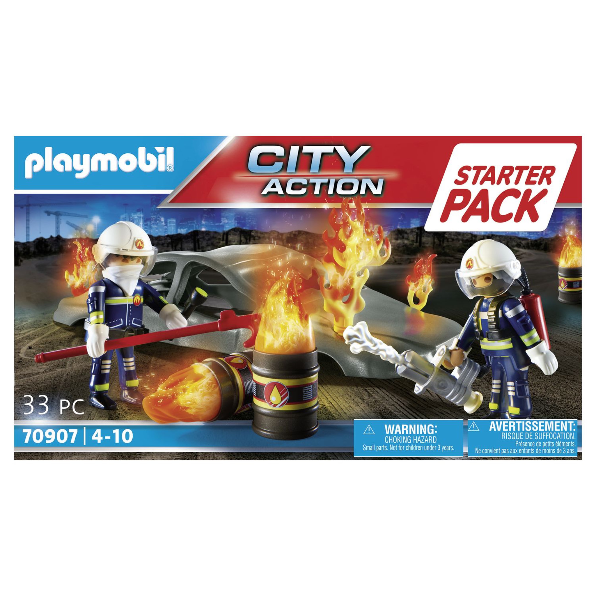Voir la diapositive 2 : PLAYMOBIL 70907 - City Action - Starter Pack pompier et incendie